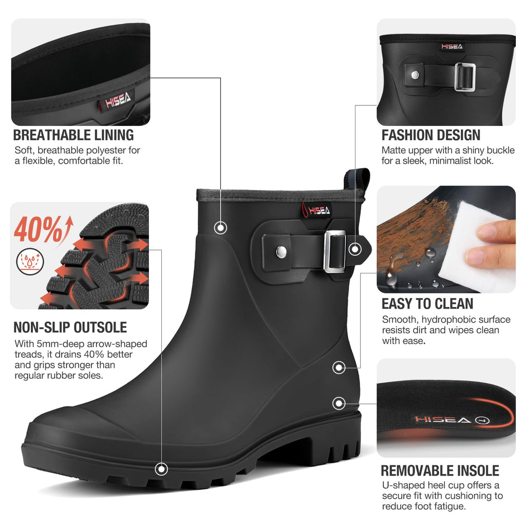 Waterproof Short Ankle Rubber Rain Boots V553