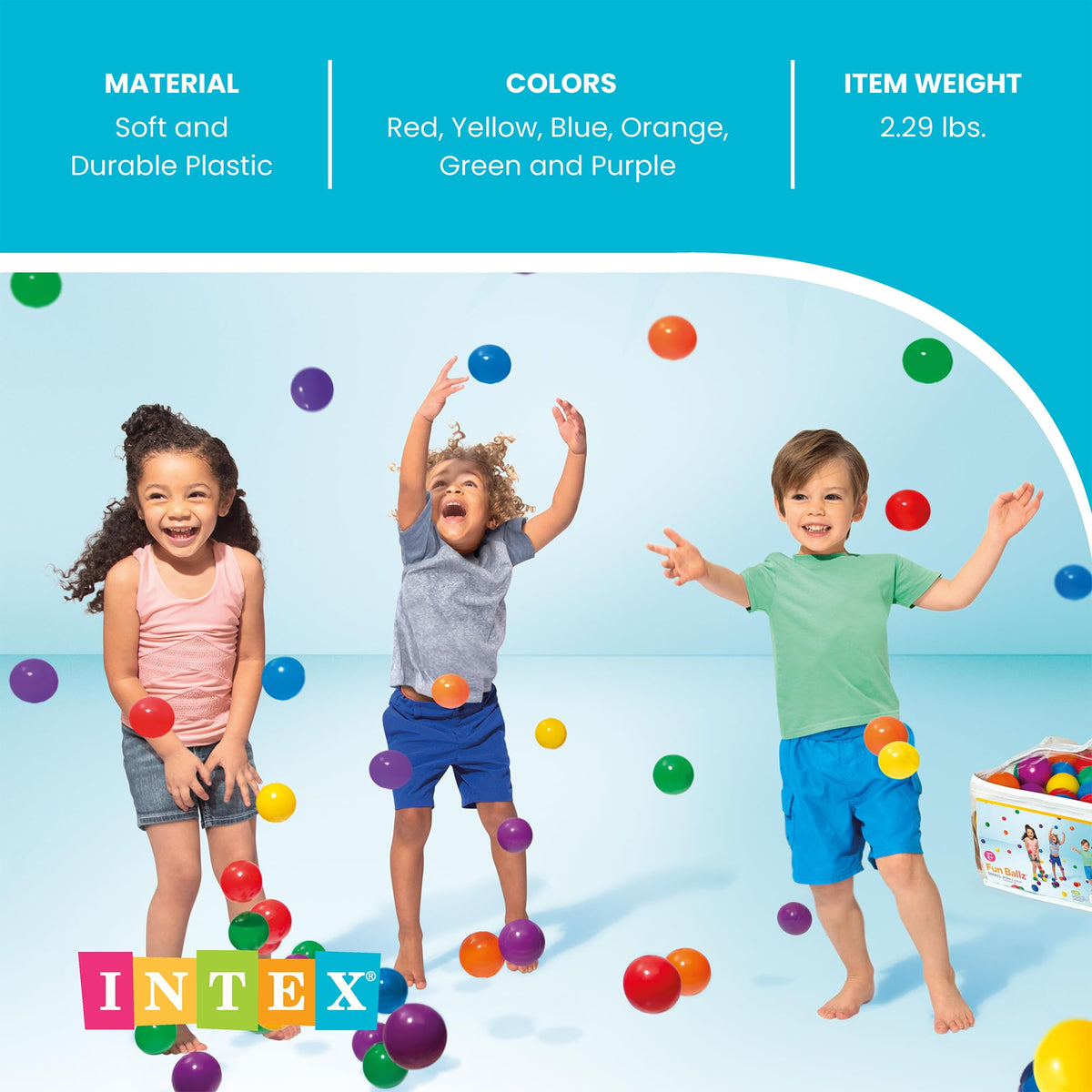 Set of 100 Coloured Balls B198080