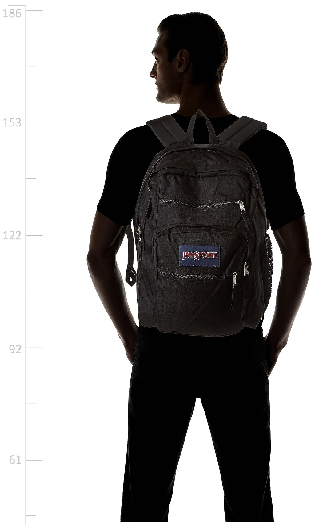 Laptop Backpack with 2 Compartments Black T101