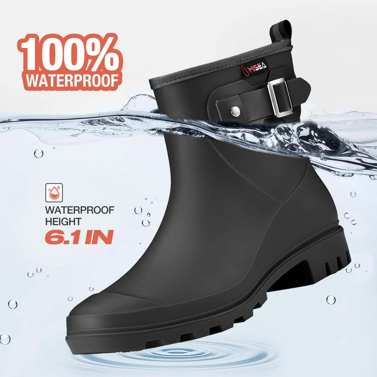 Waterproof Short Ankle Rubber Rain Boots V553