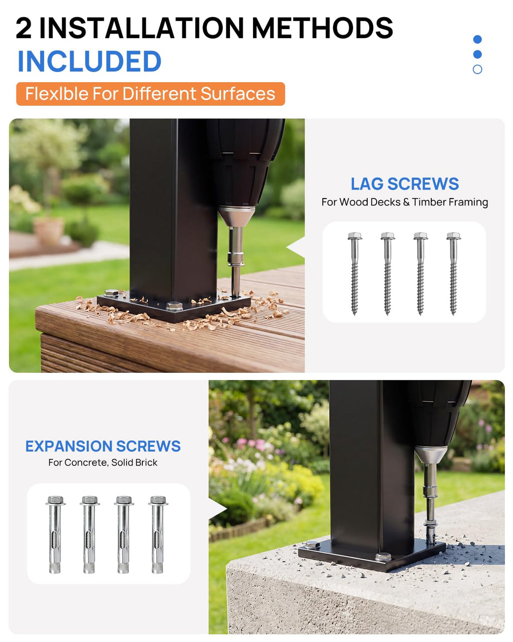 6 ft. W Aluminum Stair Railing Kit N2904
