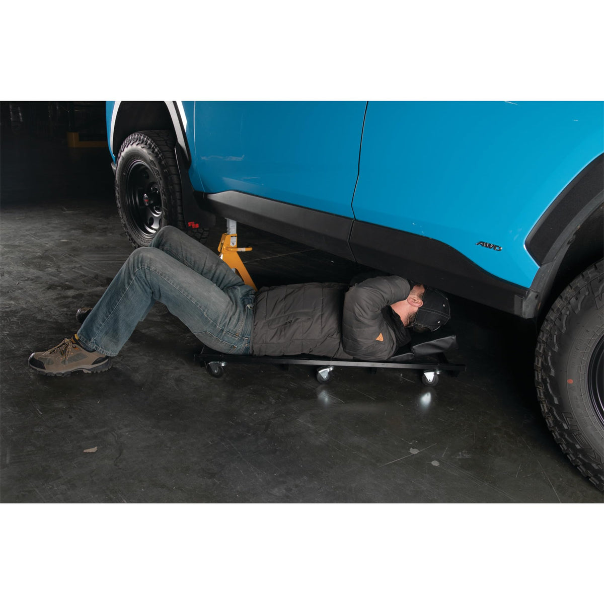 40 in. 6-Caster Rolling Shop Creeper F956760