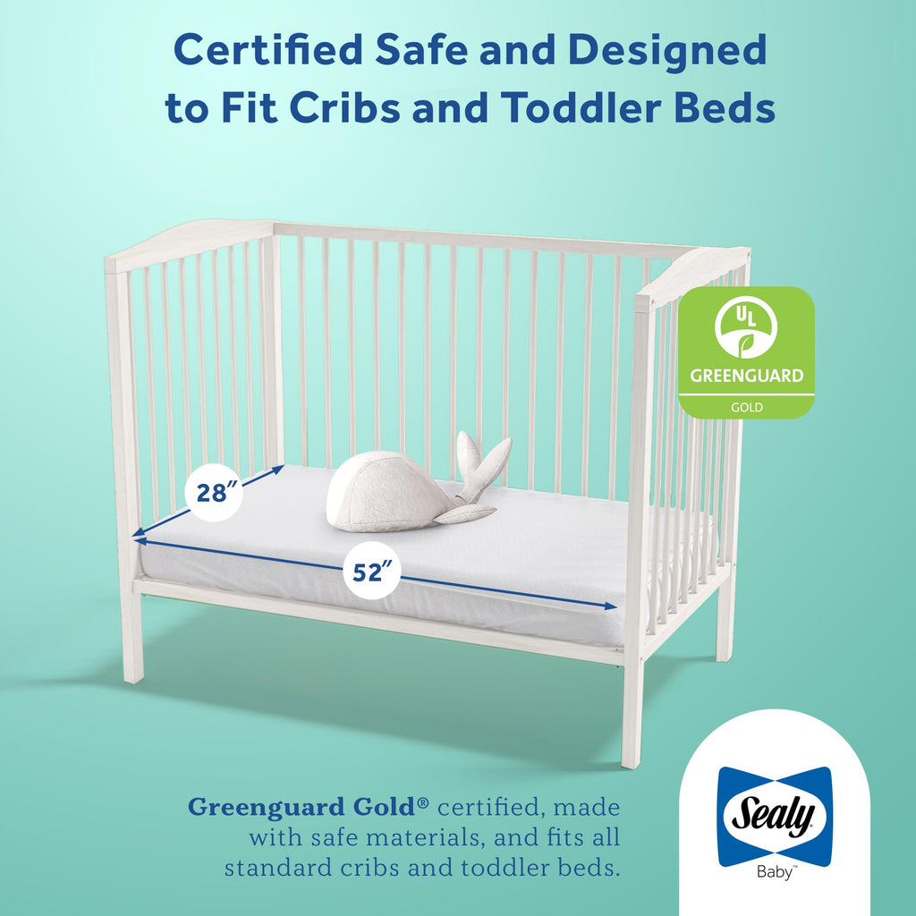 Infant & Toddler Crib Mattress, 204 Coils, Waterproof Breathable S66857