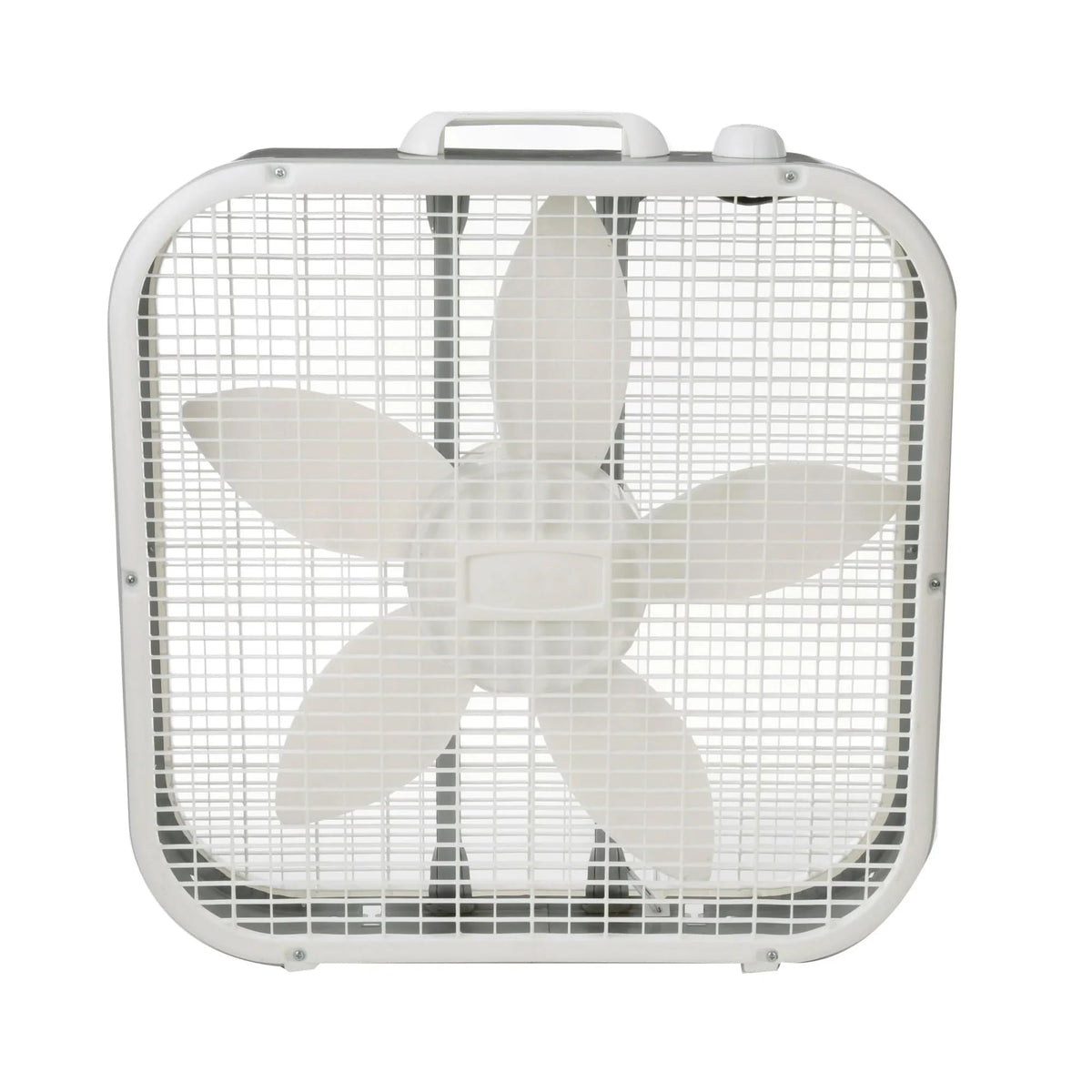 20" 3 Speeds White Portable Floor Fan W685377