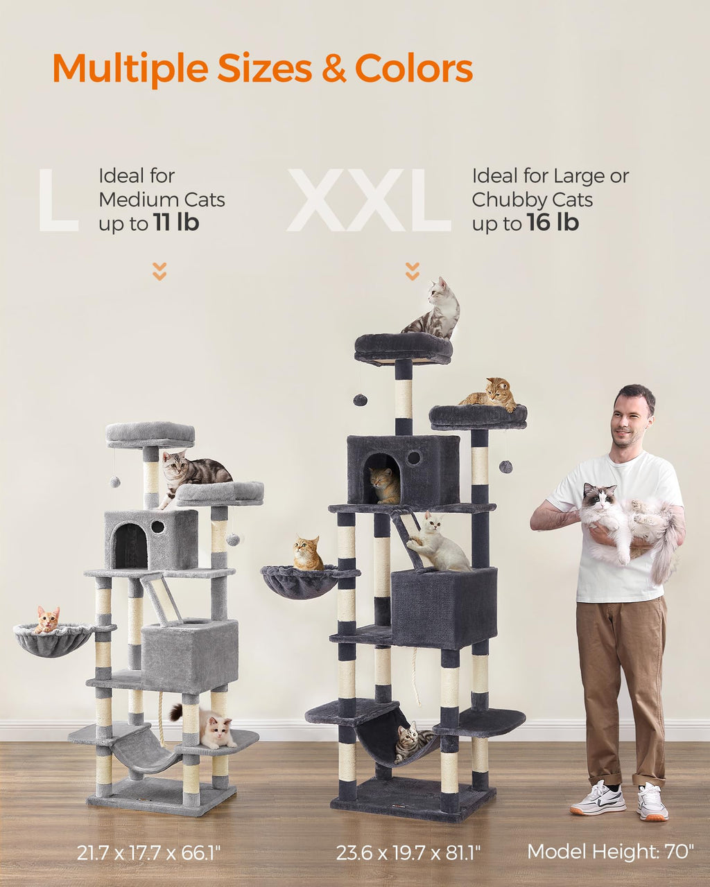 81.1-Inch Multi-Level Cat Tree S807206