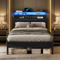 Full Bed Frame with Storage Z6517