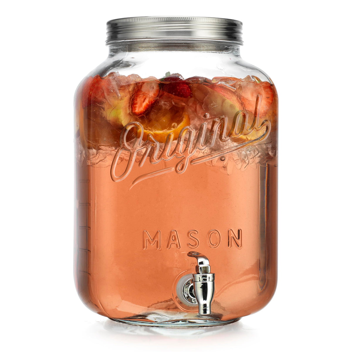 2 Gallon Glass Drink Dispenser with Spigot Q586533