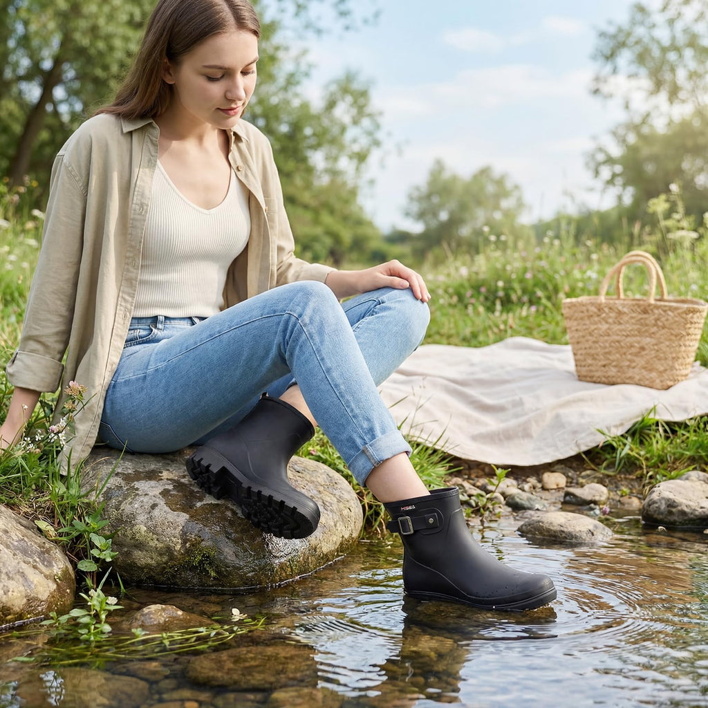 Waterproof Short Ankle Rubber Rain Boots V553