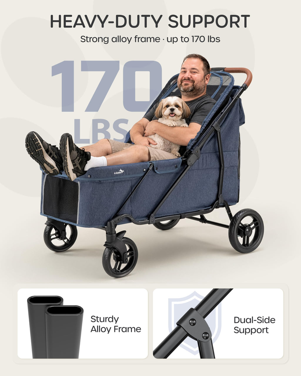 Large Dog Stroller up to 170 lbs R890080