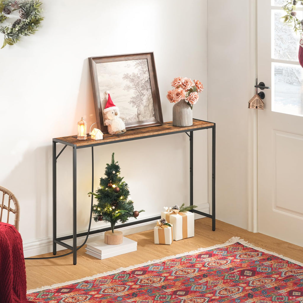 Narrow Sofa Table with Power Station F634533