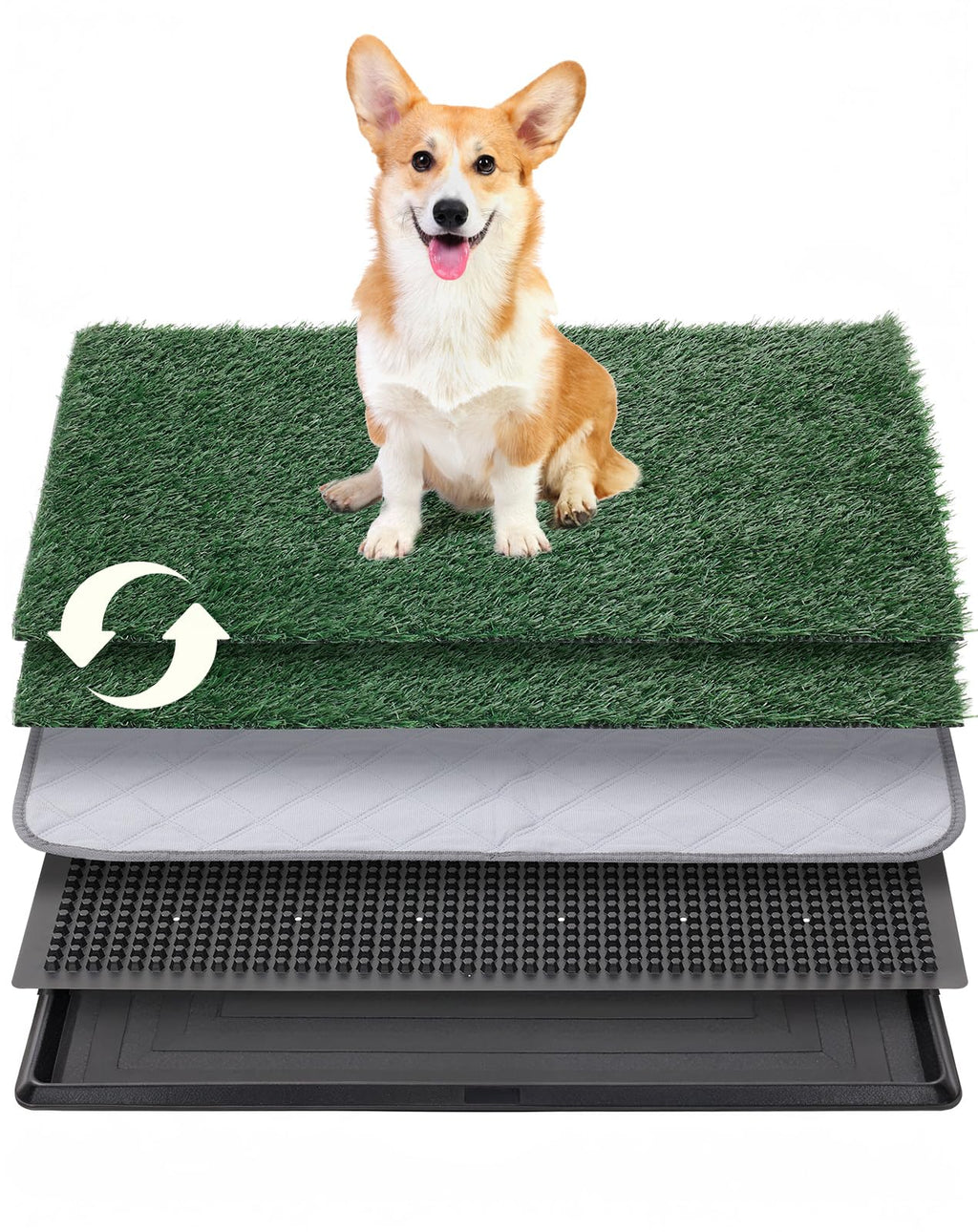 25"x20" Dog Grass Pad with Tray N624