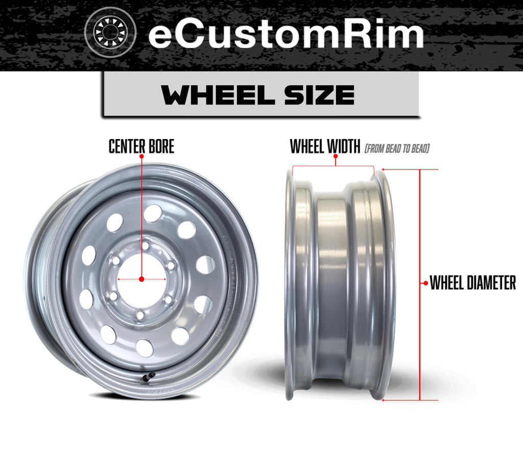 2-Pack 12 Inch Trailer Tire Rim Assembly V24805