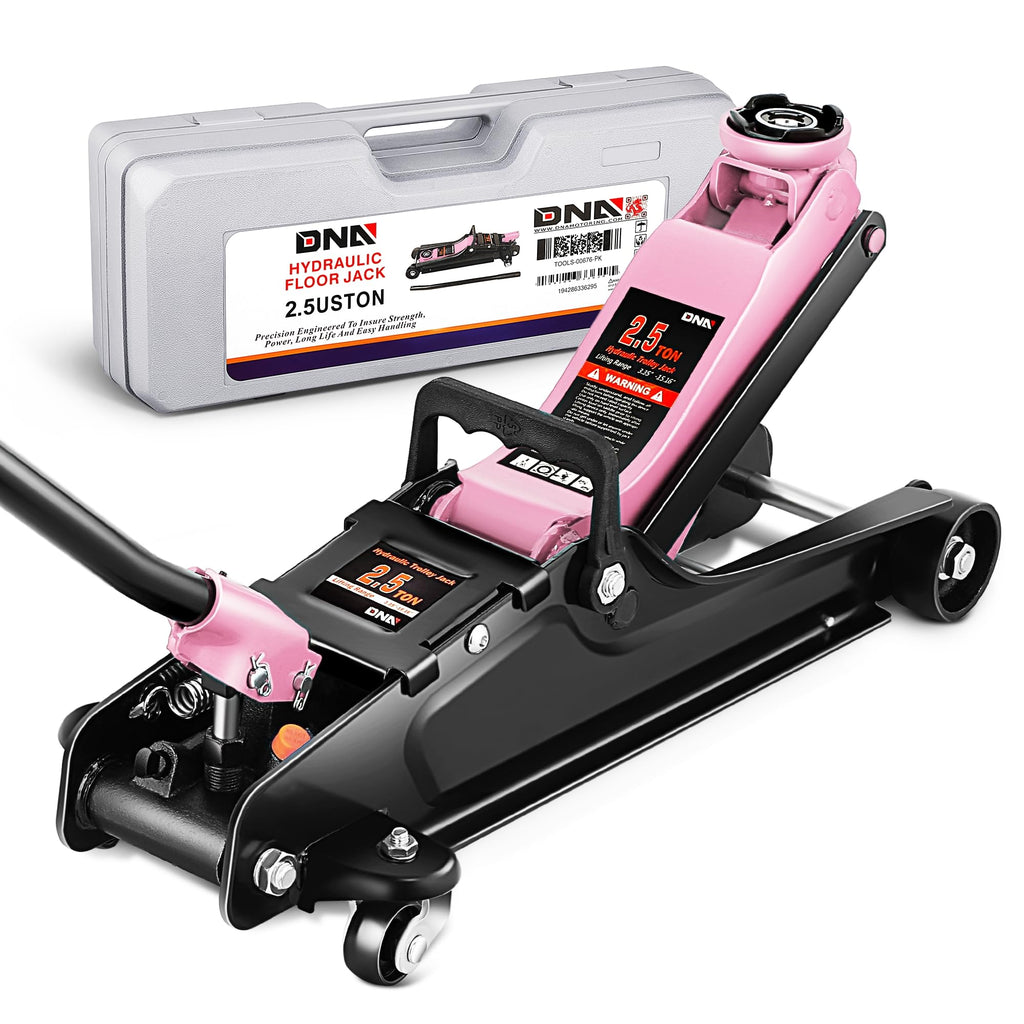 Low Profile Hydraulic Trolley Floor Jack 2.5 Ton Pink Z252519