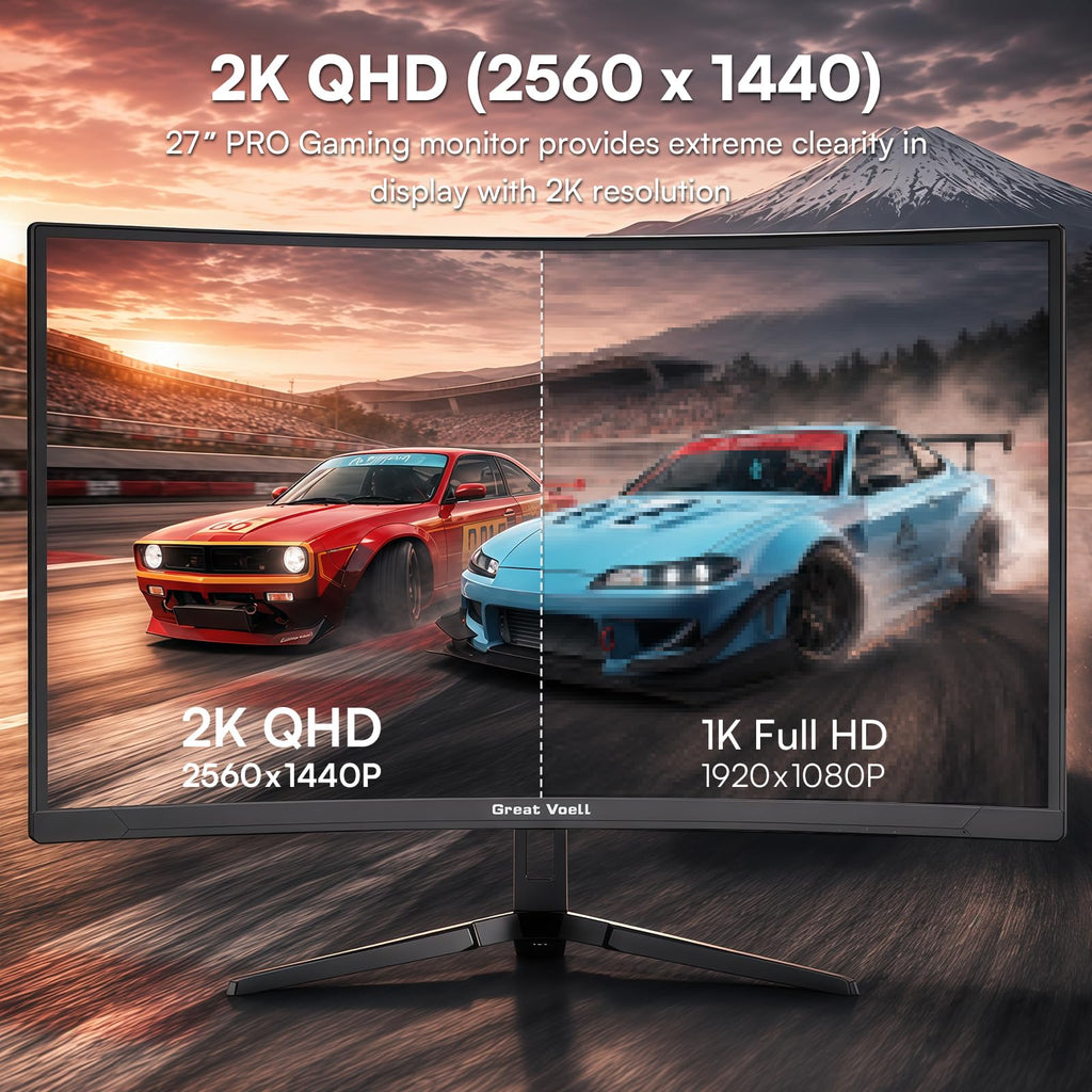 27 Inch 240Hz Curved Gaming Monitor 2K QHD X461