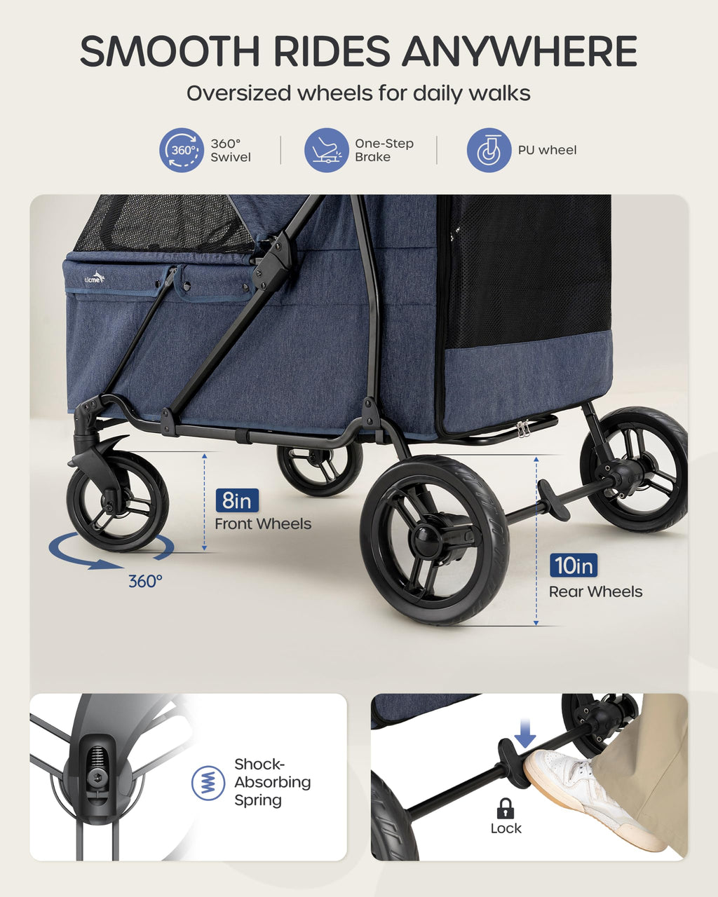 Large Dog Stroller up to 170 lbs R890080