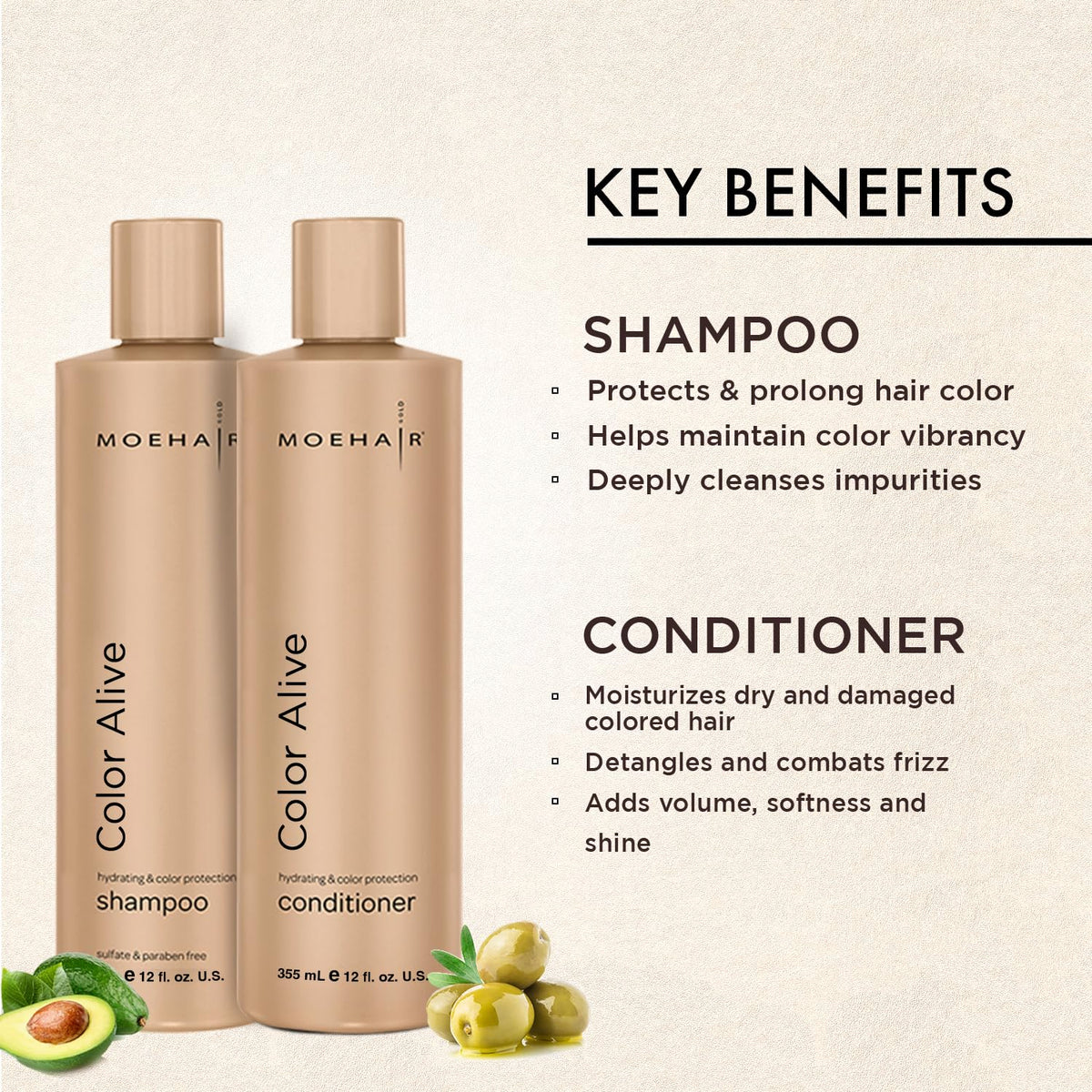 Sulfate-Free Shampoo and Conditioner Set 12 fl oz D157