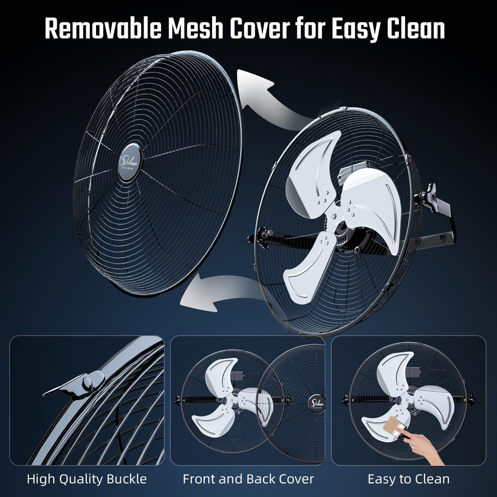 18 Inch 3 Speed Metal Wall Mount Fan I993
