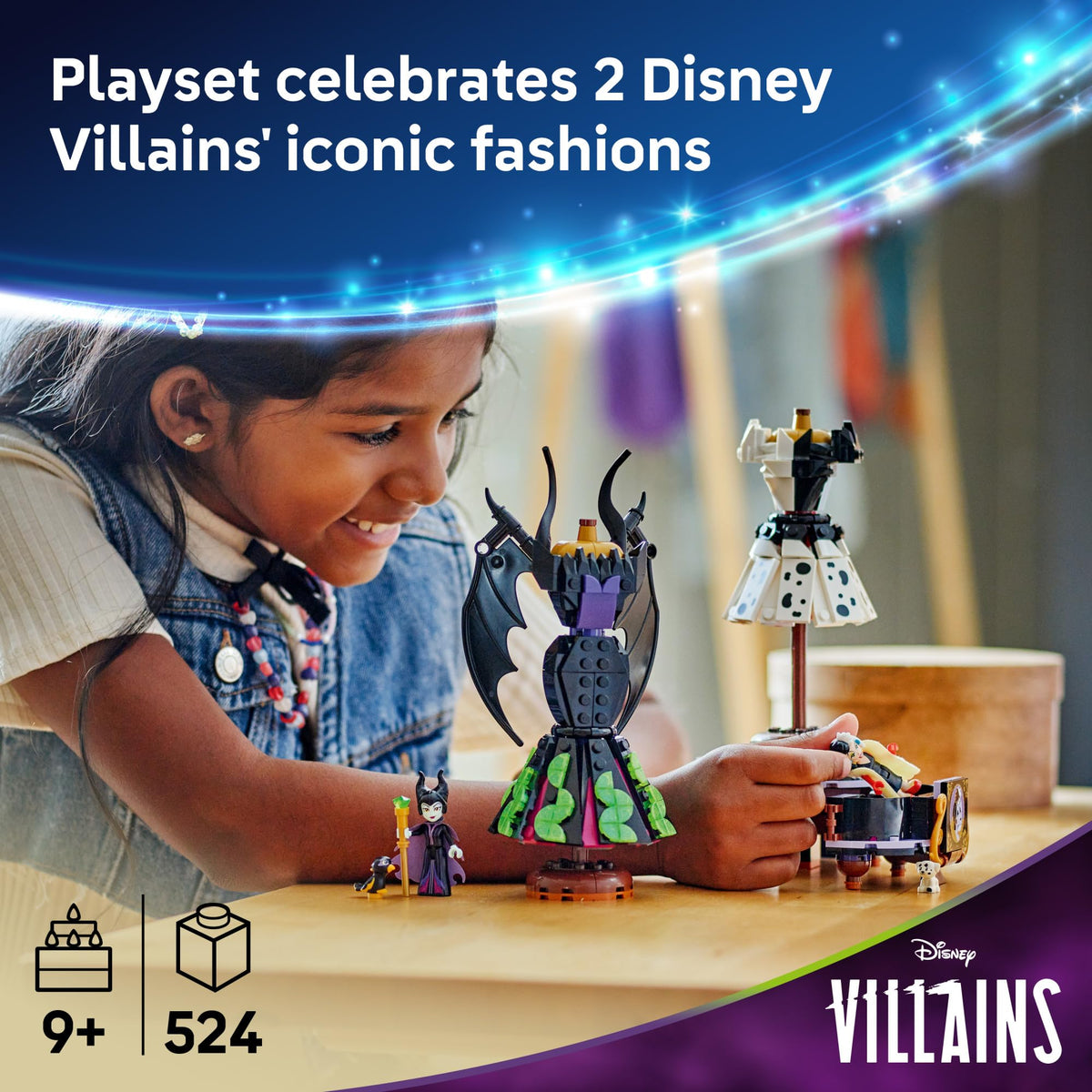 Disney Villains Dresses Building Toy S198