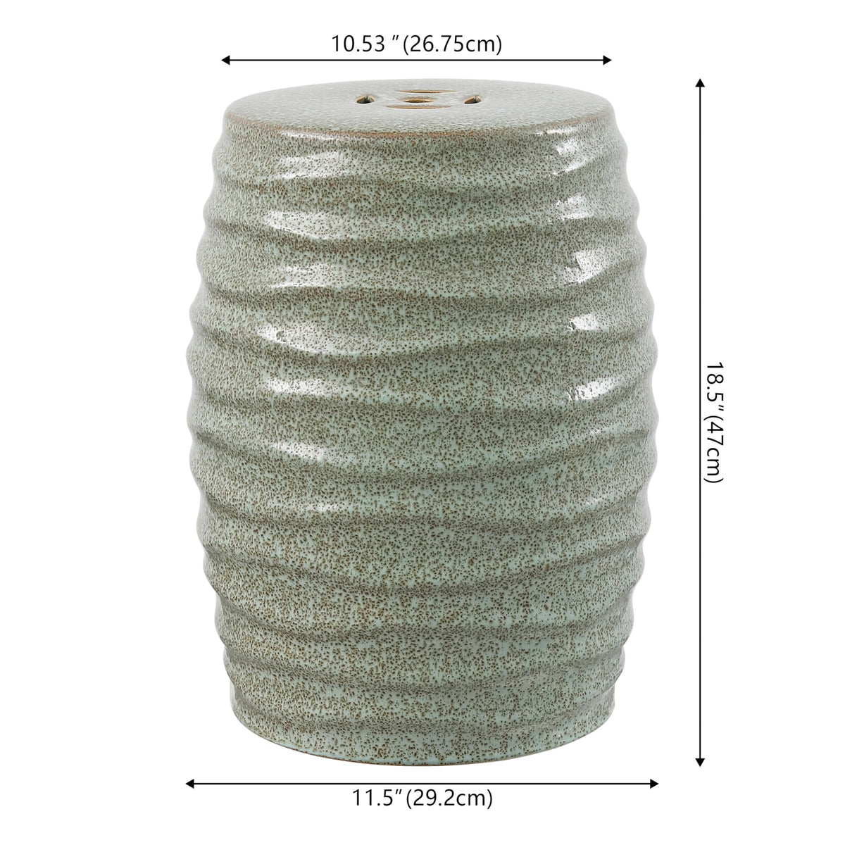 Blue Ceramic Garden Stool J83097