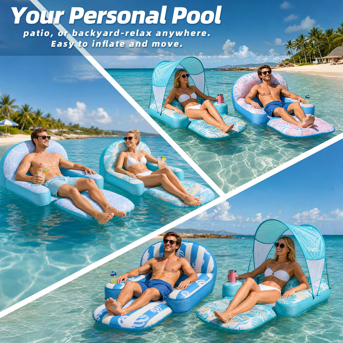 Inflatable Pool Float Chair L191