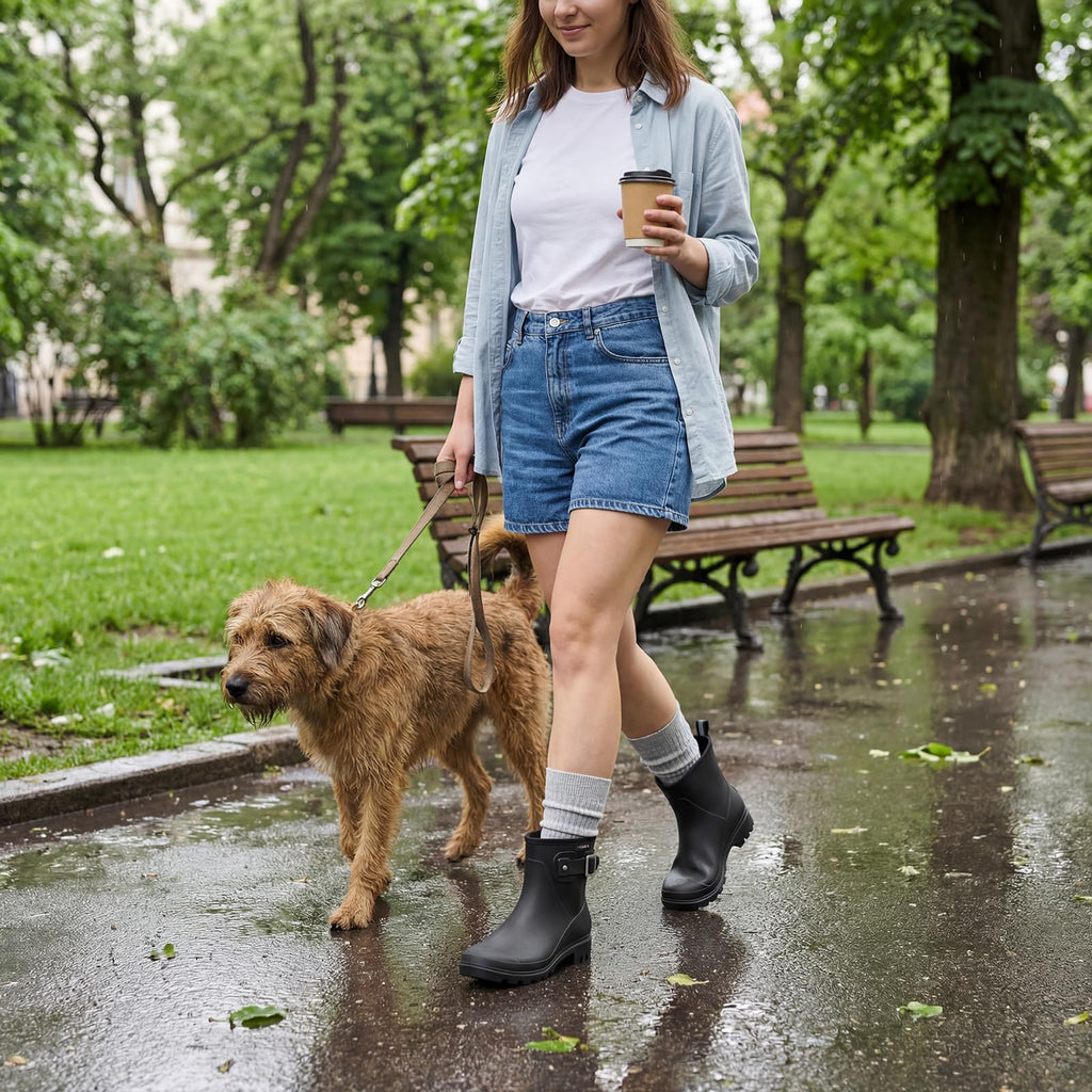 Waterproof Short Ankle Rubber Rain Boots V553