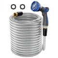 1/2"x 100FT 304 Stainless Steel Metal Hose with Blue Nozzle E566