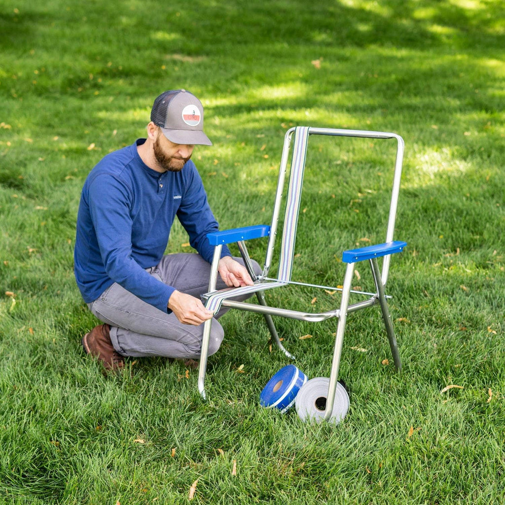 UV-Resistant Polypropylene Lawn Chair Webbing 2 1/4" x 50' Solid Yellow E91422