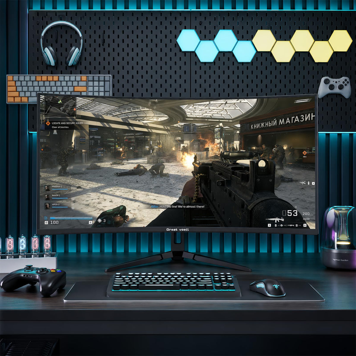 27 Inch 240Hz Curved Gaming Monitor 2K QHD X461