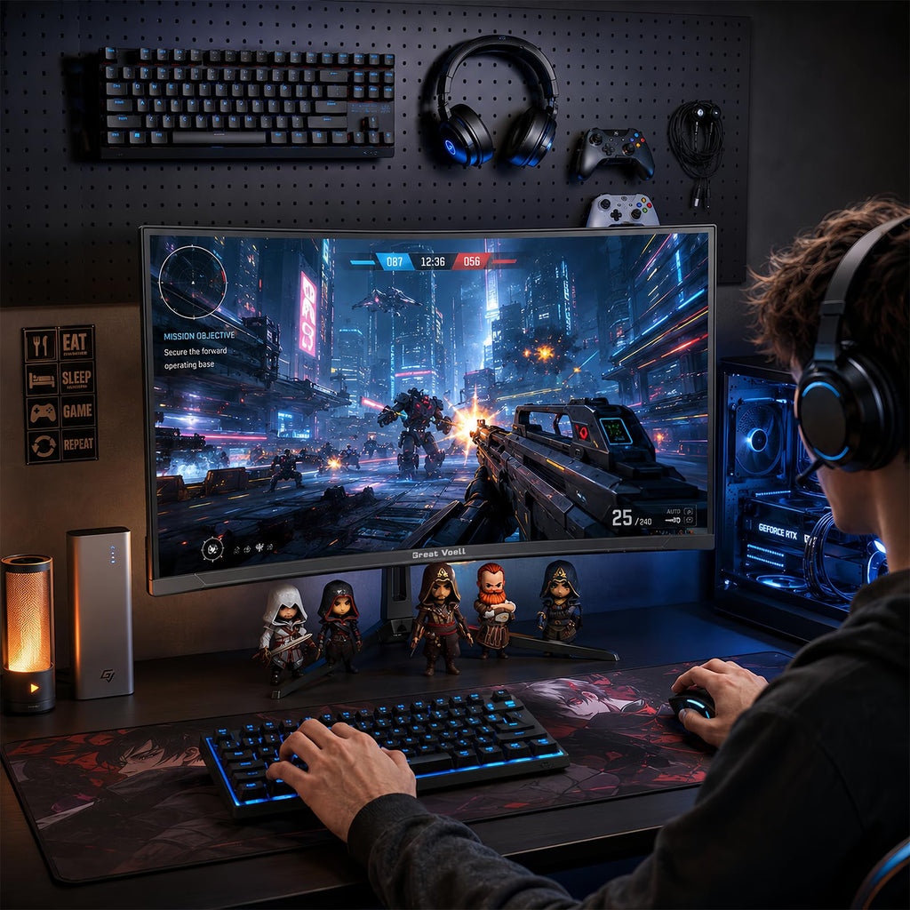 27 Inch 240Hz Curved Gaming Monitor 2K QHD X461