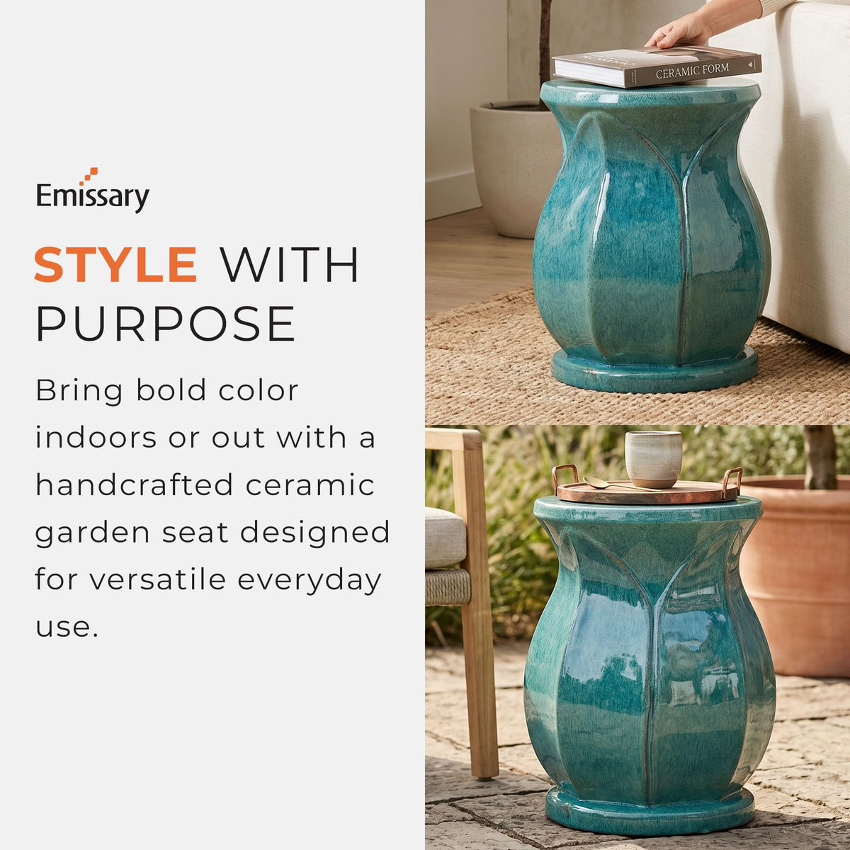 Teal Stool P47818