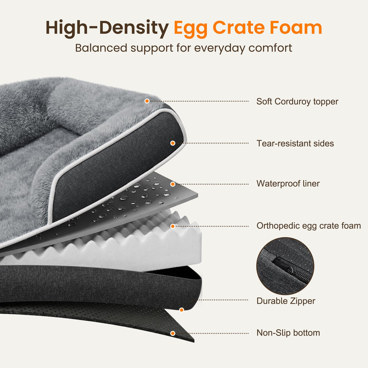 XL Orthopedic Dog Bed M9476