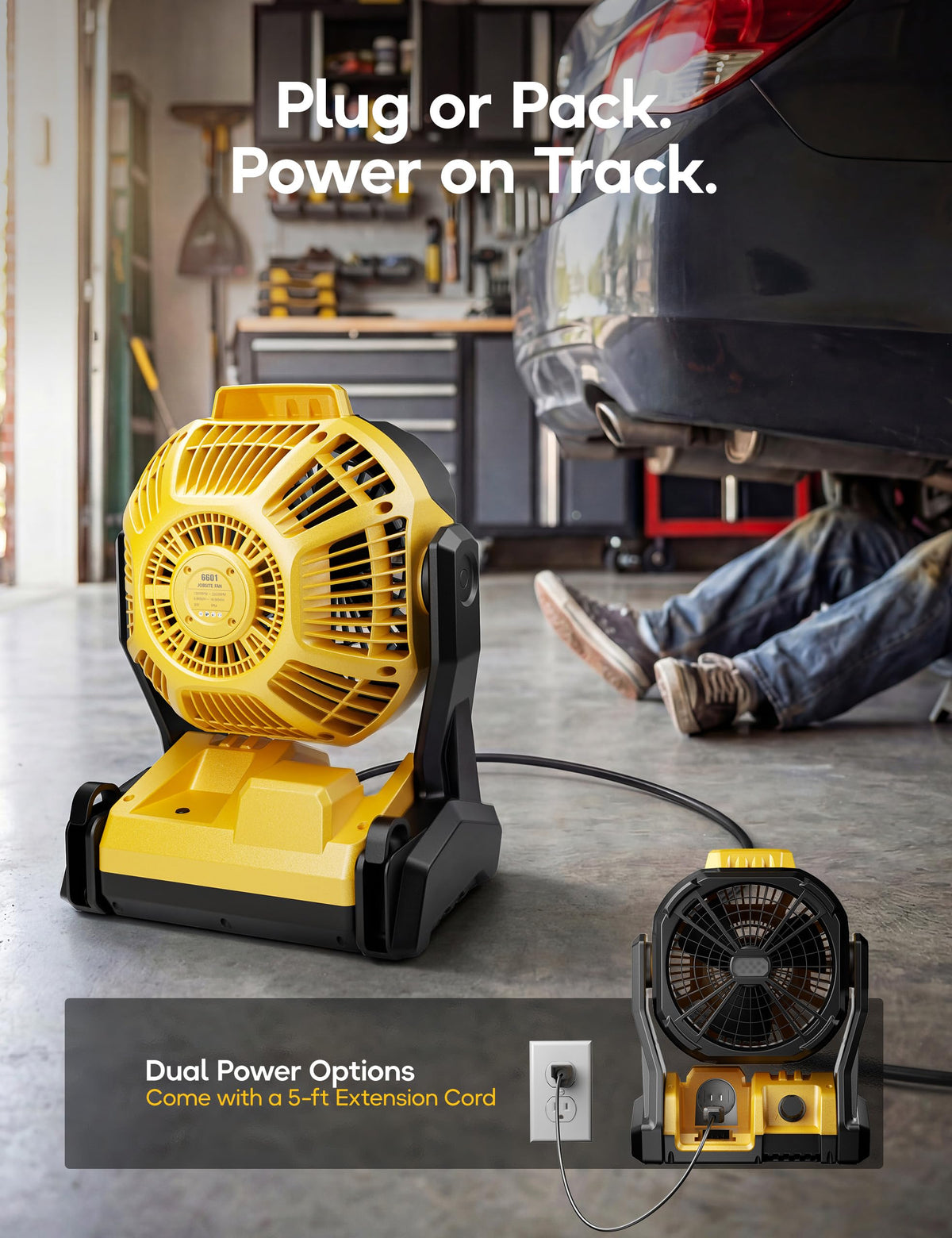 Battery Operated Fan with LED Lights F453064