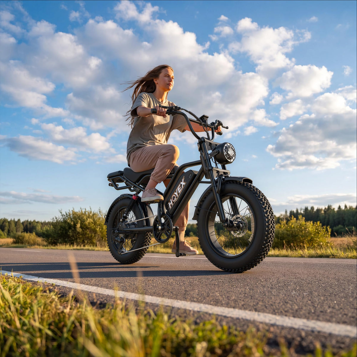 16/20" Fat Tire Electric Bike 1500W Peak Motor Removable Battery J7443