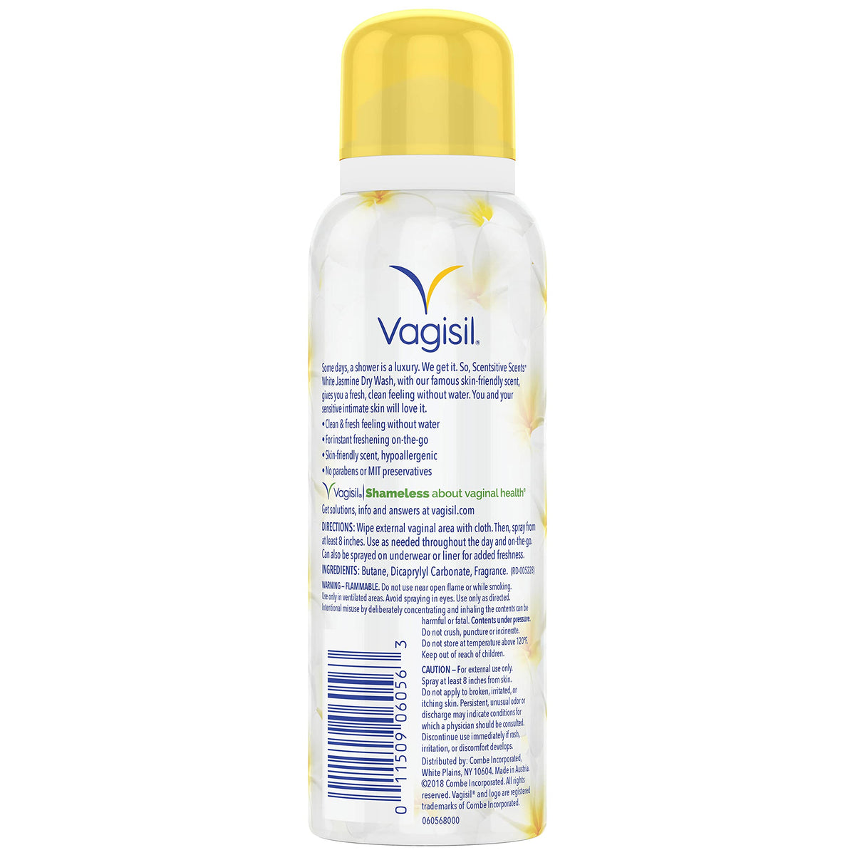 Feminine Dry Spray White Jasmine 2.6 Oz D809717