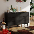 Black 6 Drawer Dresser R18947
