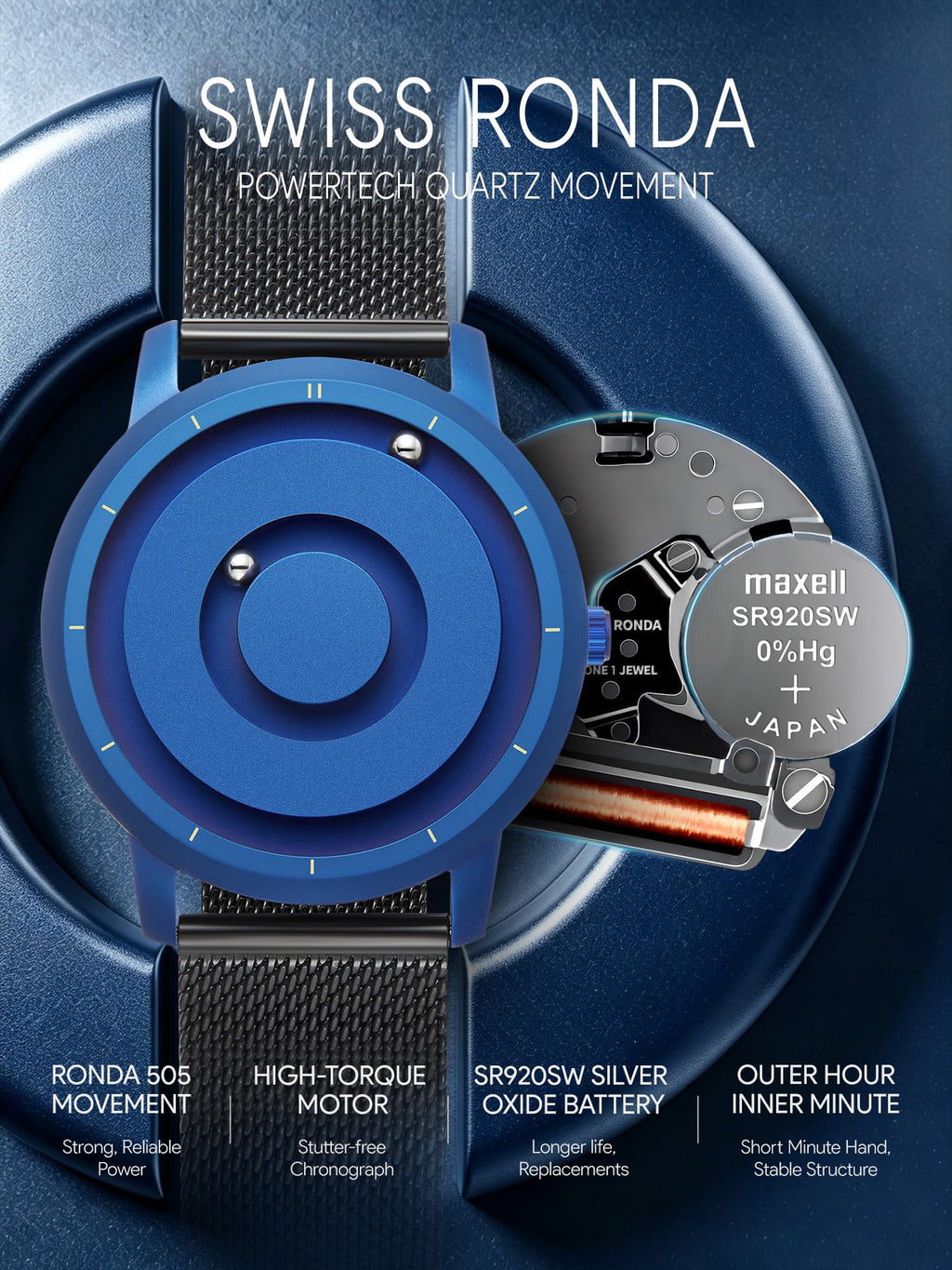 Magnetic Watch Swiss Quartz 5ATM G8764
