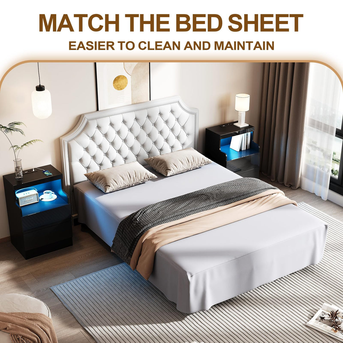 Full Size Folding Bed with 5" Memory Foam Mattress S246