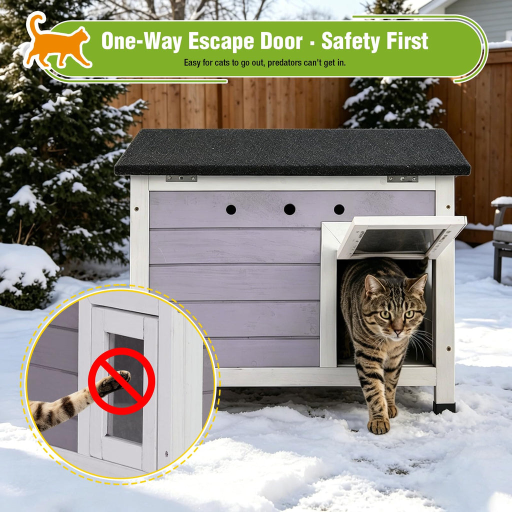 Outdoor Cat House with Insulated Liner Z4281