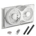 9" Twin Window Fan with Remote C1655