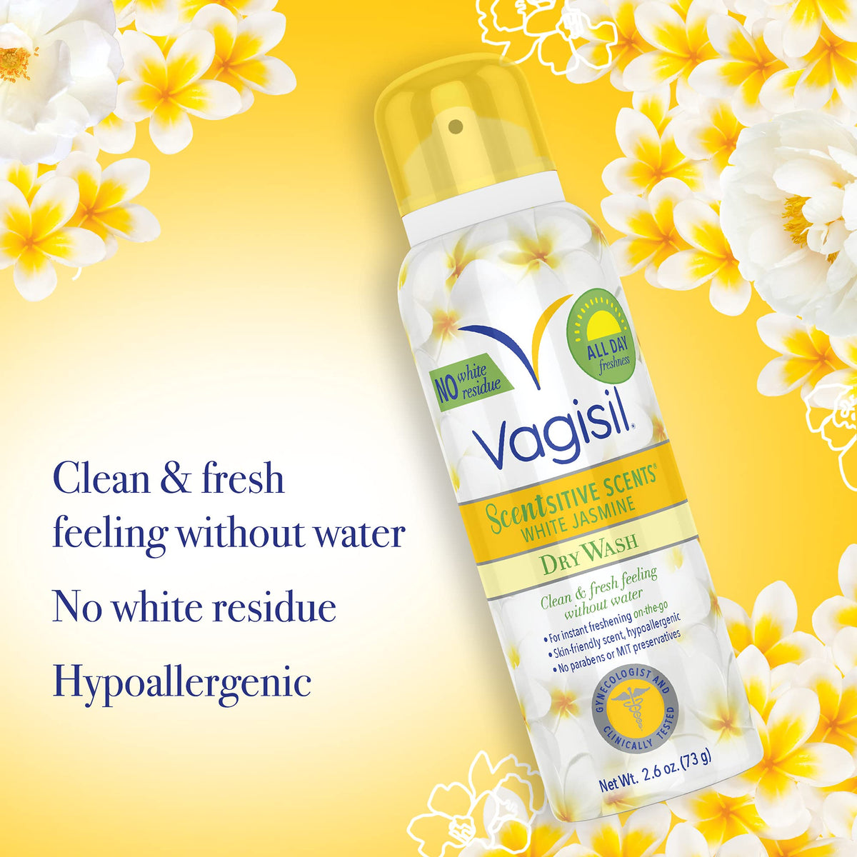 Feminine Dry Spray White Jasmine 2.6 Oz D809717