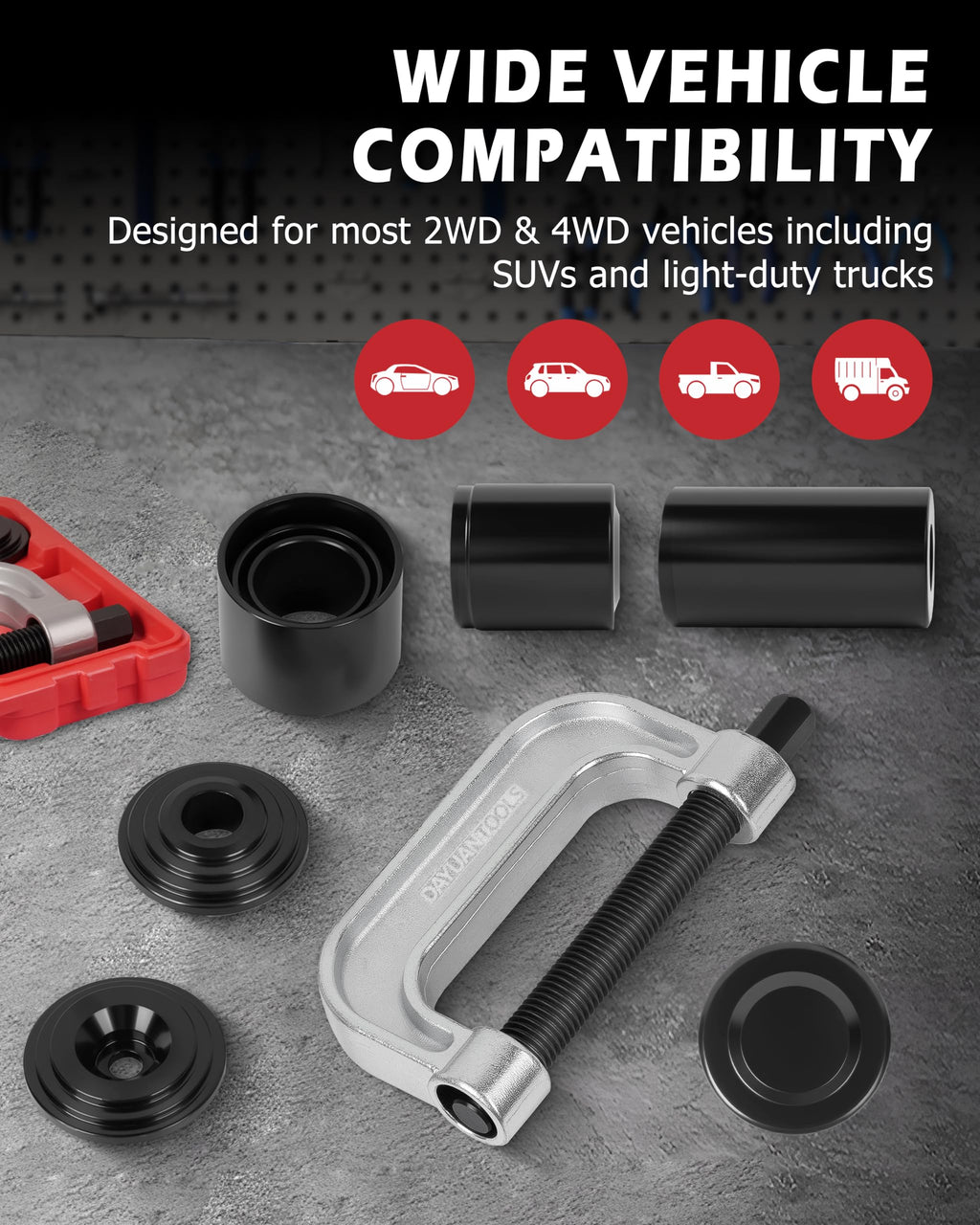 Ball Joint Press & U Joint Removal Tool Kit J7412