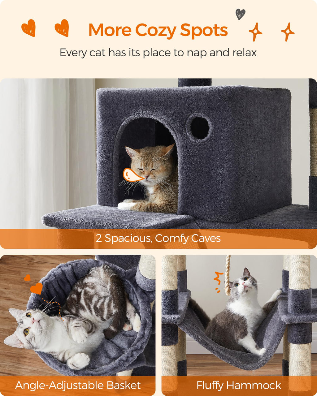 81.1-Inch Multi-Level Cat Tree S807206
