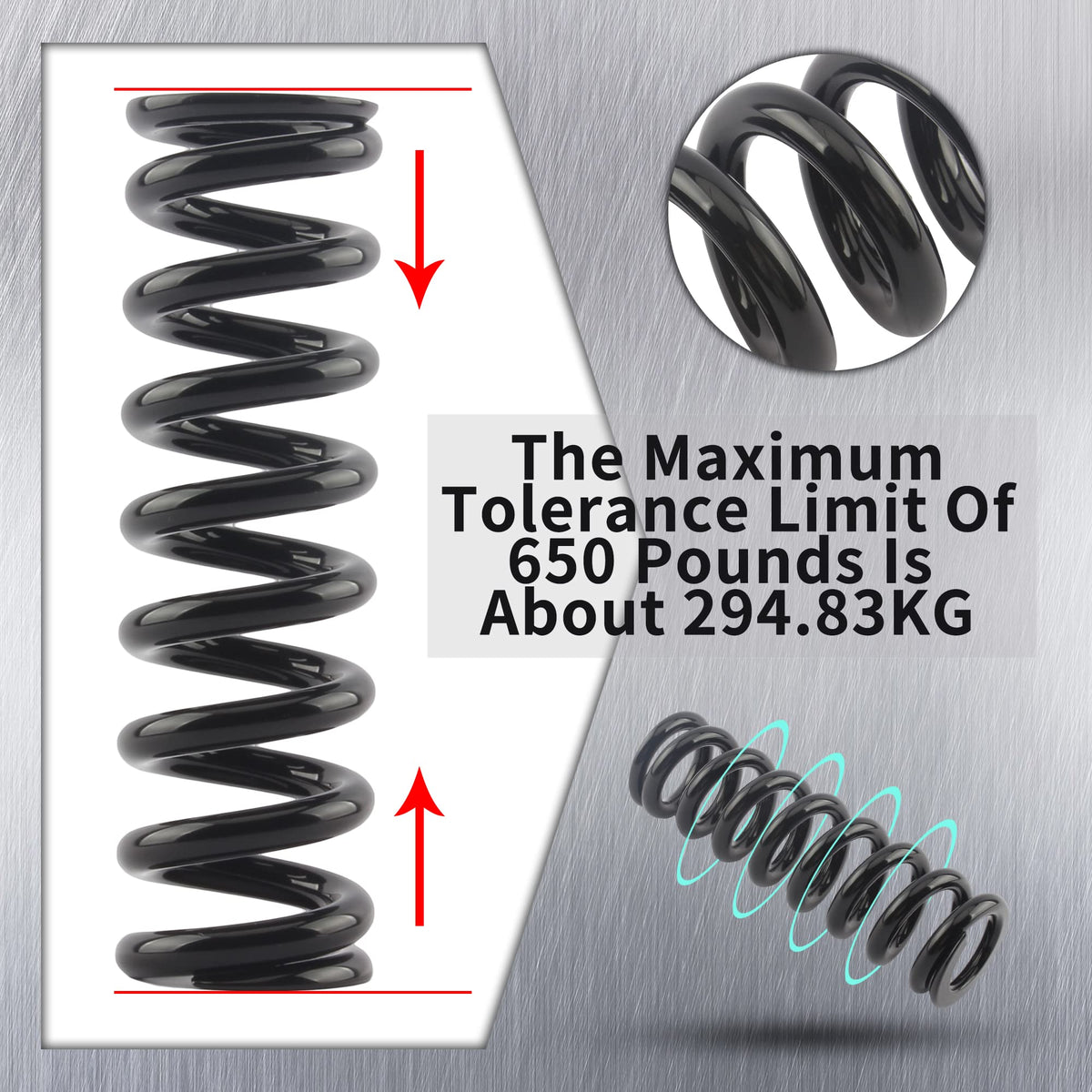 650LBS Rear Shock Absorber Spring X10051