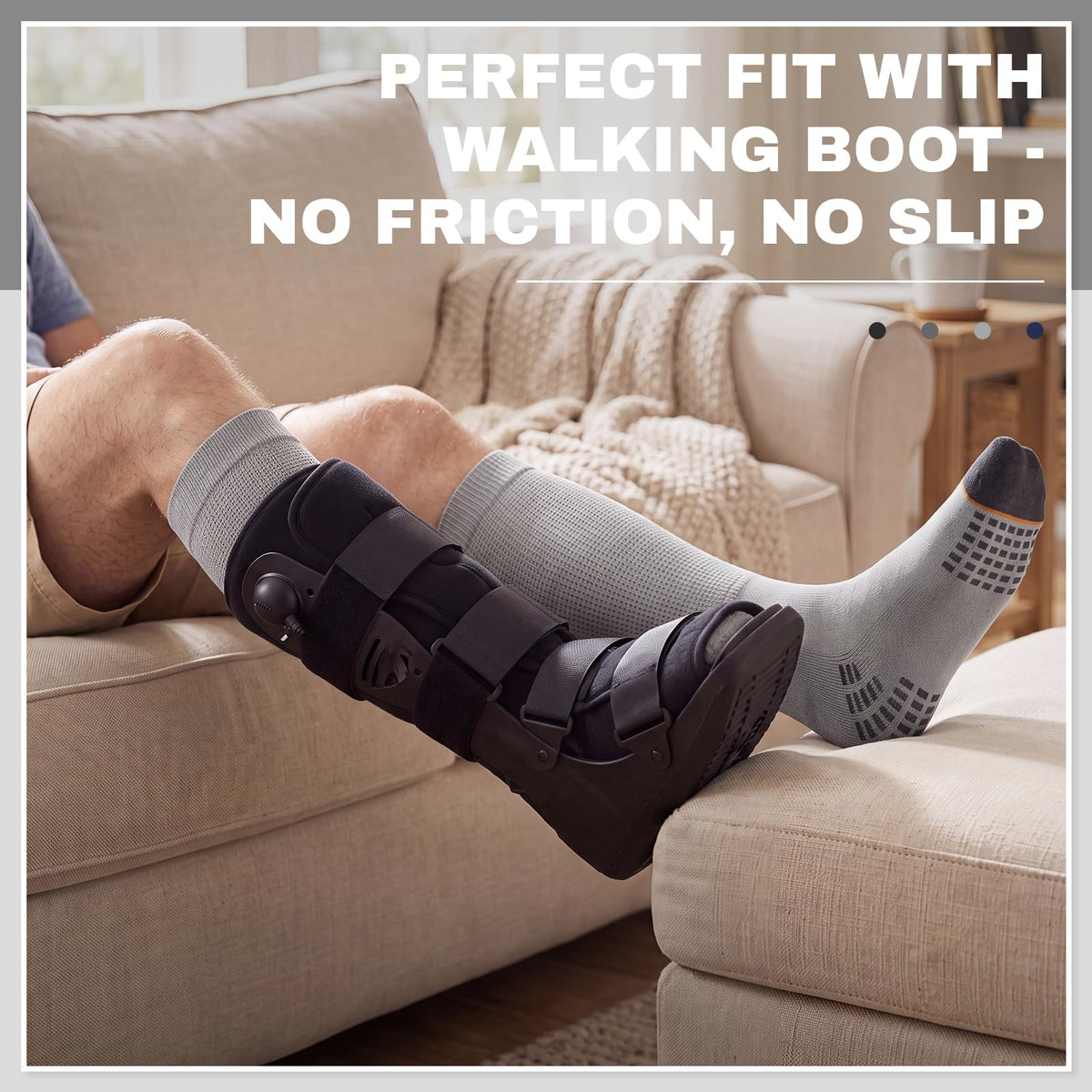 4 Pairs Walking Boot Socks W9264