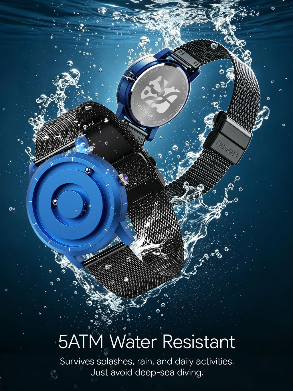 Magnetic Watch Swiss Quartz 5ATM G8764
