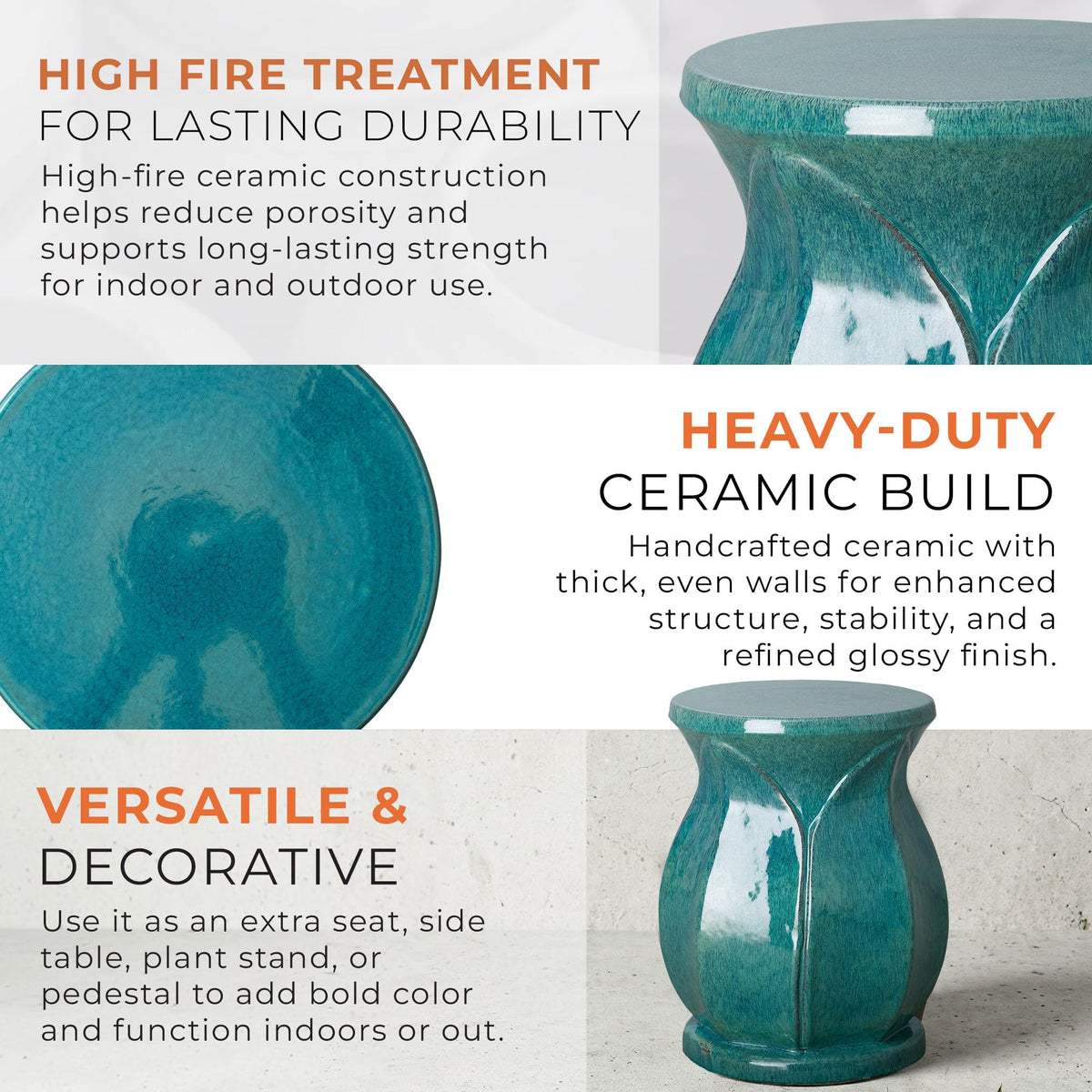 Teal Stool P47818