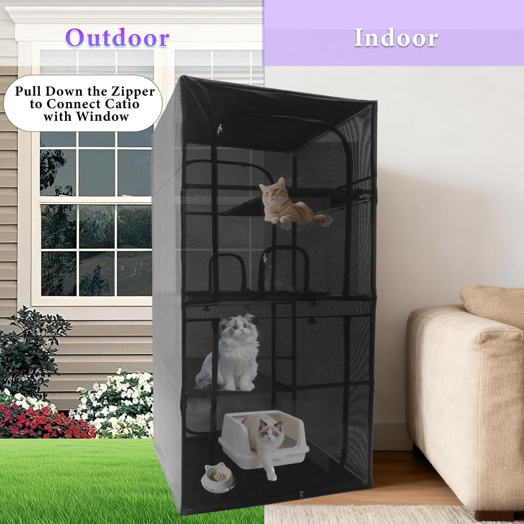 Outdoor Cat Enclosure 72.4" H T724