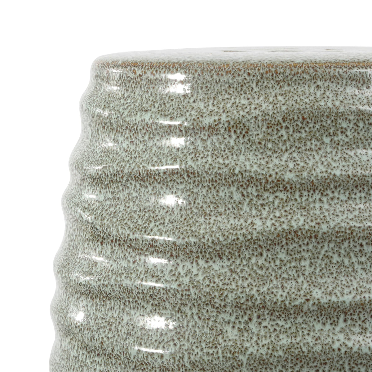 Blue Ceramic Garden Stool J83097
