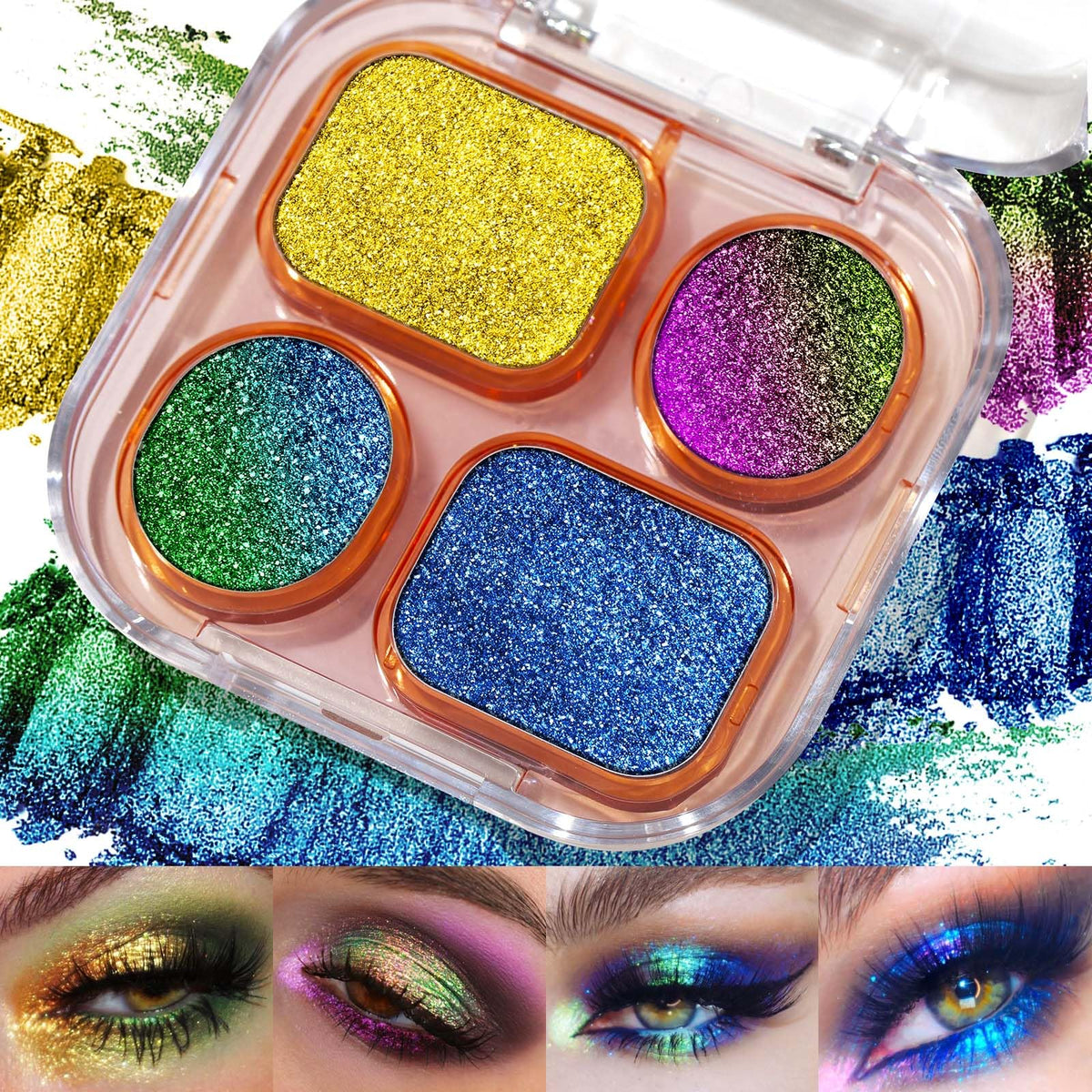 Multichrome Chameleon Eyeshadow Makeup Palette M4873