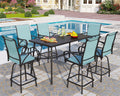 7 Piece Bar Height Patio Dining Set Q970